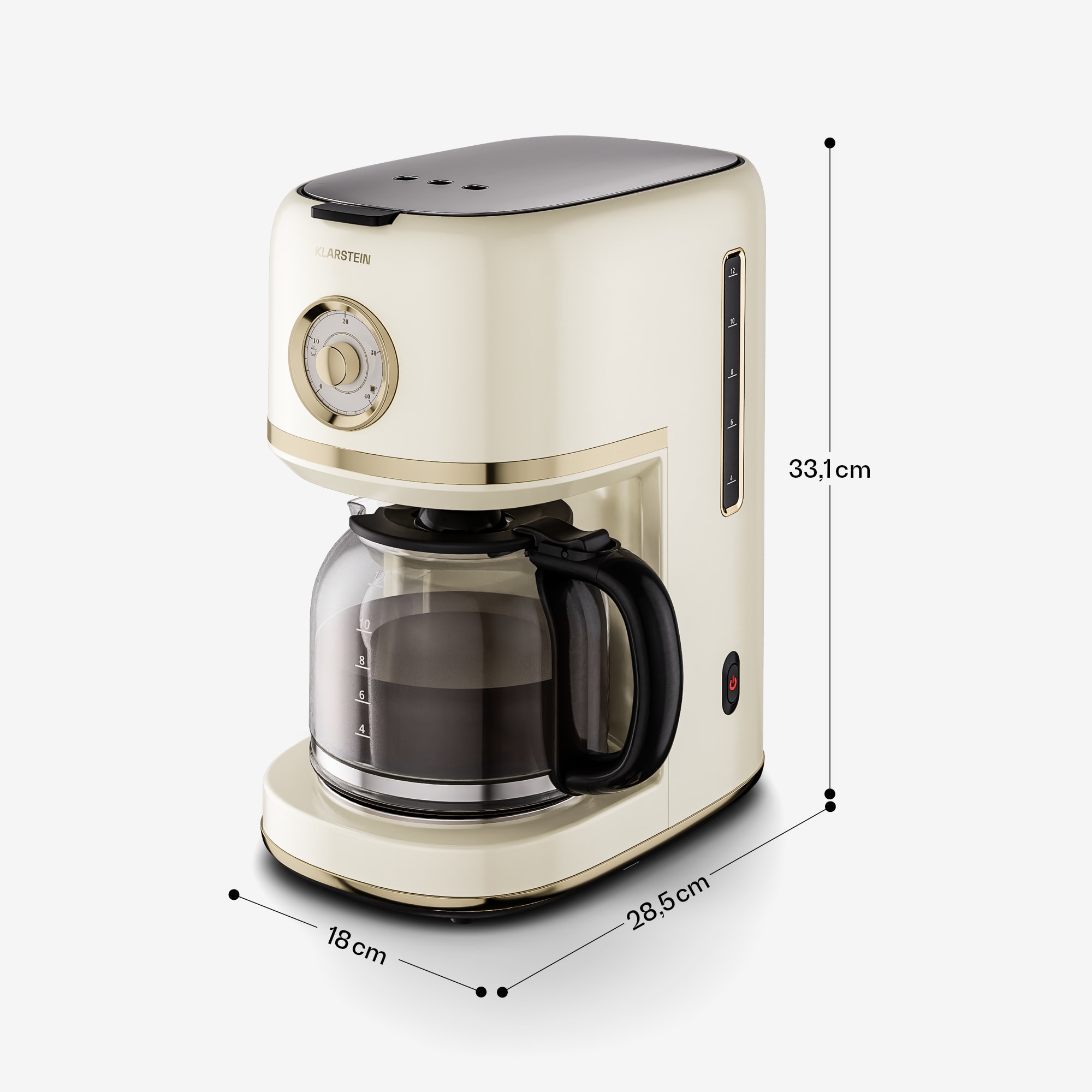 Klarstein Victoria kávovar na filtrovanú kávu | 1,5 litra | Funkcia udržiavania teploty | 12 šálok – Obrázok 4