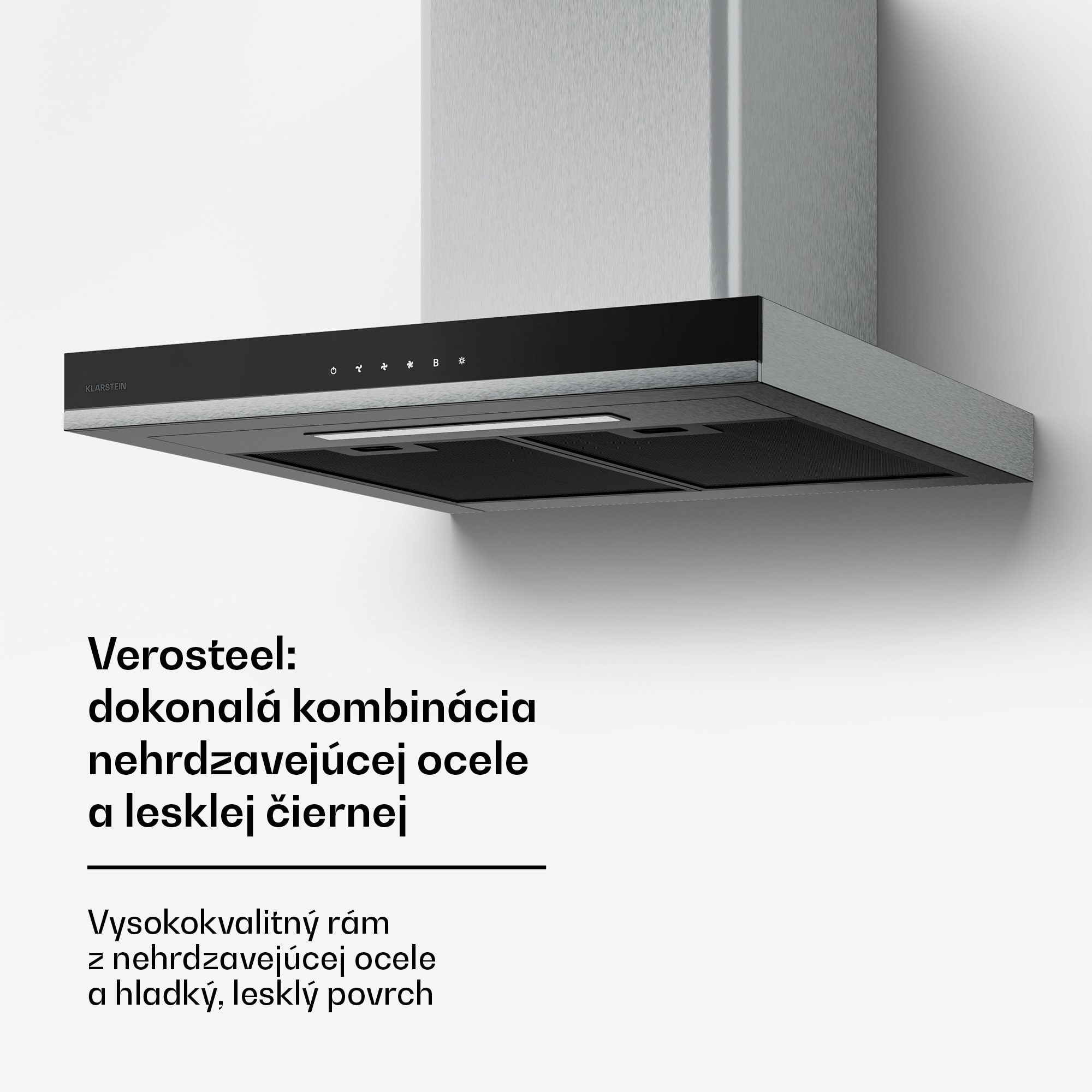 Klarstein Verosteel digestor 60 cm, Elegantný, minimalistický, výkonný, Energetická trieda A++, 881,6 m³/h – Obrázok 5