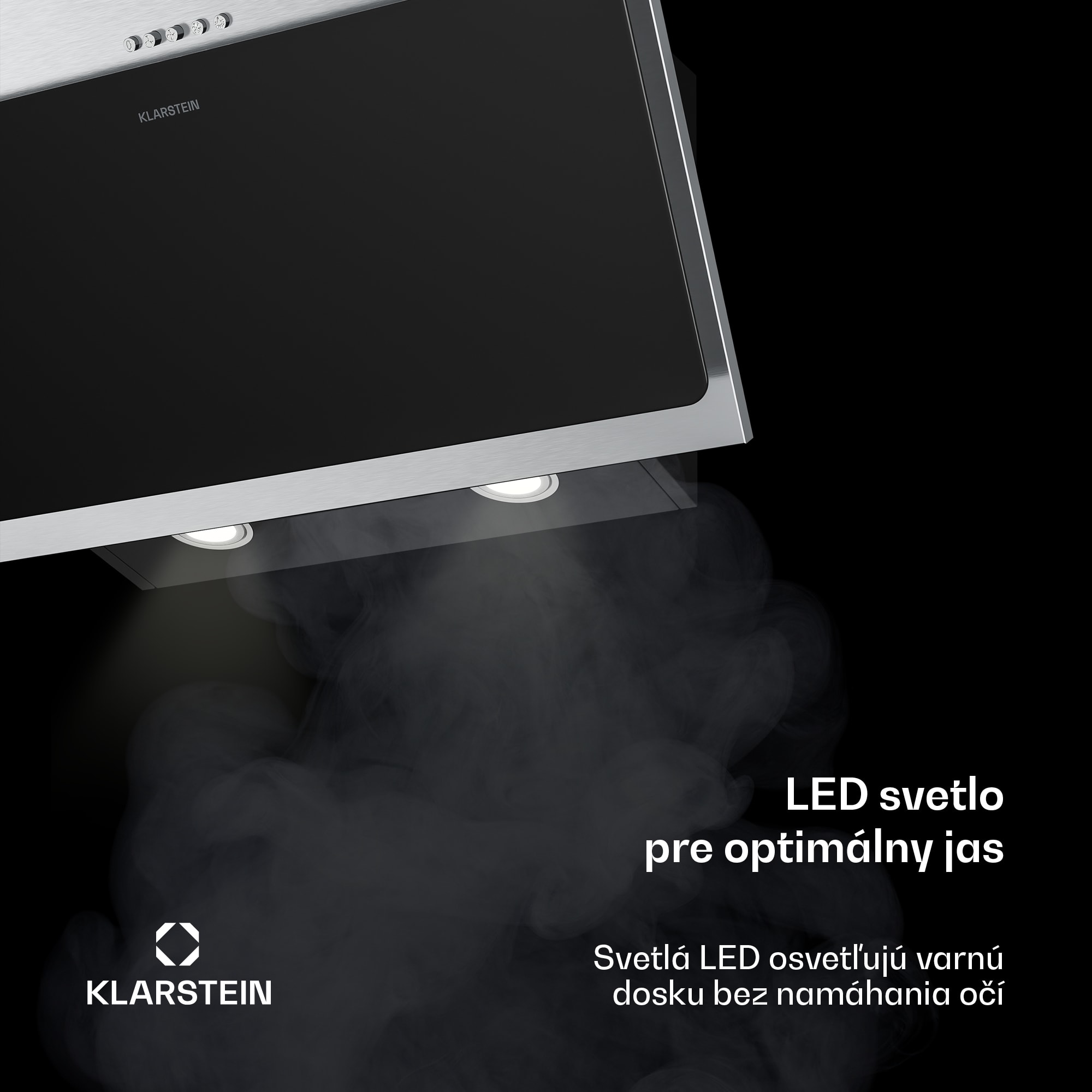 Klarstein Alessia šikmý digestor | režim odsávania vzduchu a recirkulácie | nehrdzavejúca oceľ | 404 m³/h | 60 cm – Obrázok 4