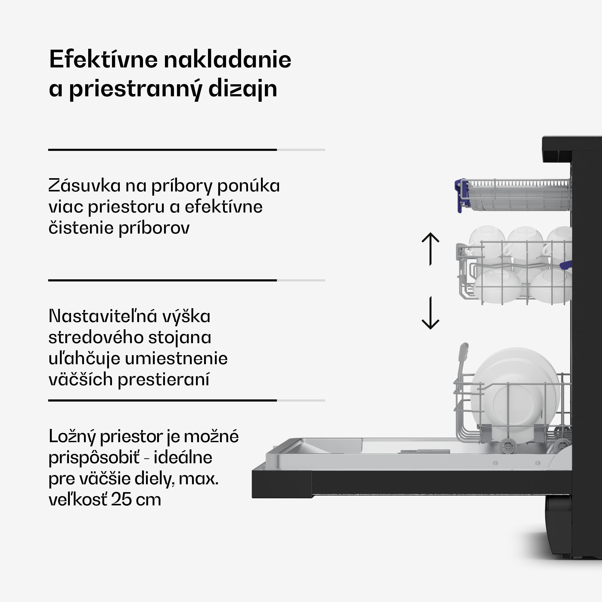 Klarstein Velaire voľne stojaca umývačka riadu | Minimalistická, elegantná, výkonná | EEC A | 60 cm – Obrázok 4