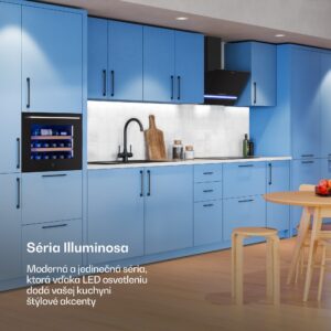 Klarstein Illuminosa šikmý digestor | Režim odsávania a recirkulácie | Minimalistický | 818 m³/h | 60 cm