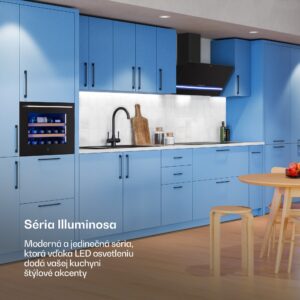 Klarstein Illuminosa šikmý digestor | Režim odsávania a recirkulácie | Minimalistický | 818 m³/h | 90 cm