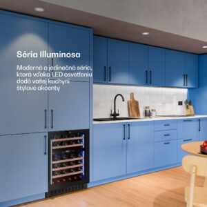 Klarstein Illuminosa podpultová chladnička na víno | Dvojzónová | 129 litrov | 46 fliaš | 60 cm