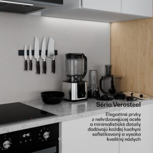 Klarstein Verosteel kuchynský robot s mixérom | miesenie, šľahanie a odšťavovanie | 1200 W | 2 l /1,75 l