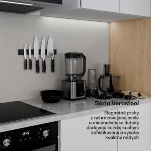 Klarstein Verosteel kuchynský robot s mixérom | miesenie, šľahanie a odšťavovanie | 1200 W | 2 l /1,75 l