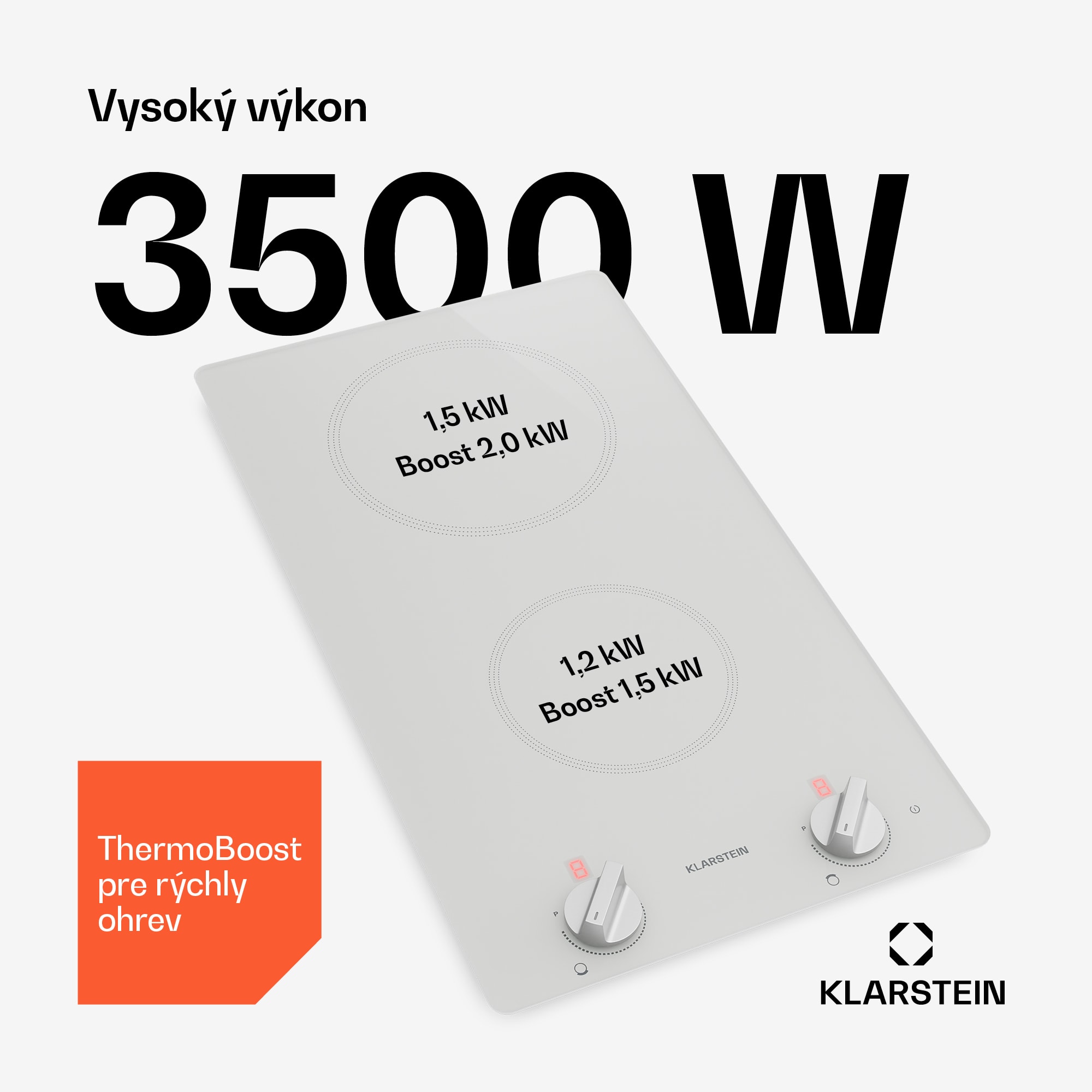 Klarstein Kochheld indukčná varná doska | Elegantná a výkonná | 2 varné zóny | 3500 W | 30 cm – Obrázok 2