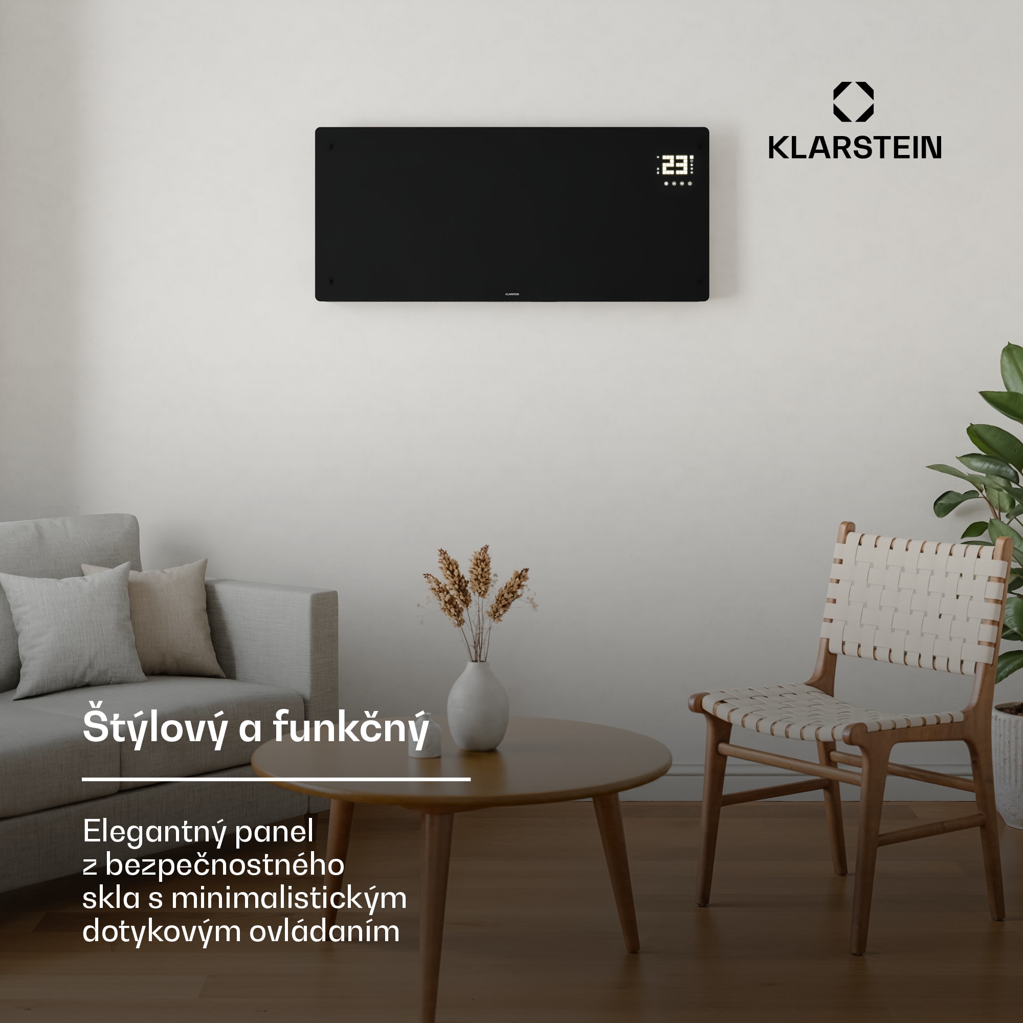 Klarstein Bornholm konvektor | 3000 W | 30 m² | Výkonný a štýlový | 105 cm x 51 cm – Obrázok 3