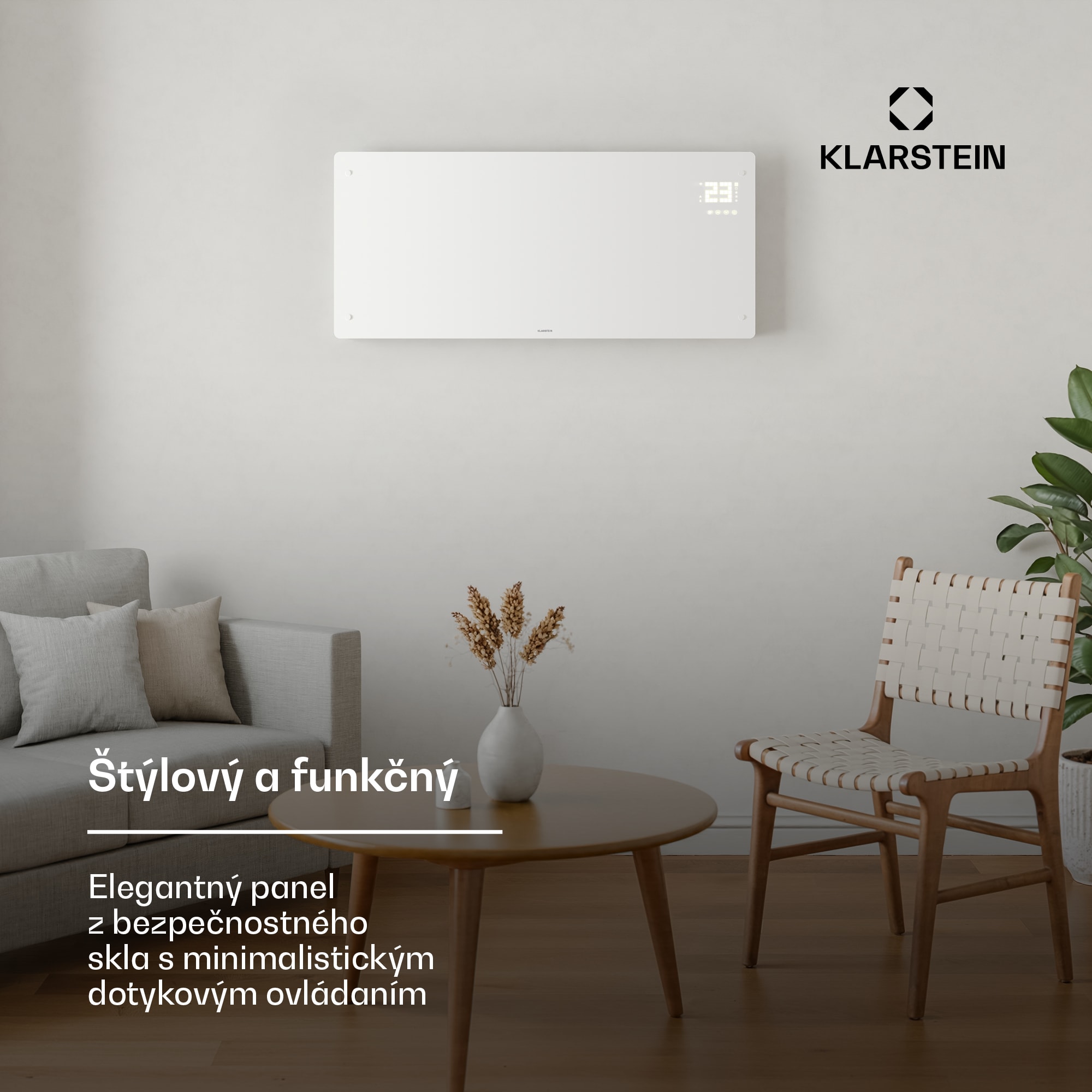 Klarstein Bornholm konvektor | 3000 W | 30 m² | Výkonný a štýlový | 105 cm x 51 cm – Obrázok 3