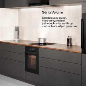 Klarstein Velaire vstavaná rúra | 49 l | energetická trieda A | 2350 W | čierna | 45 cm