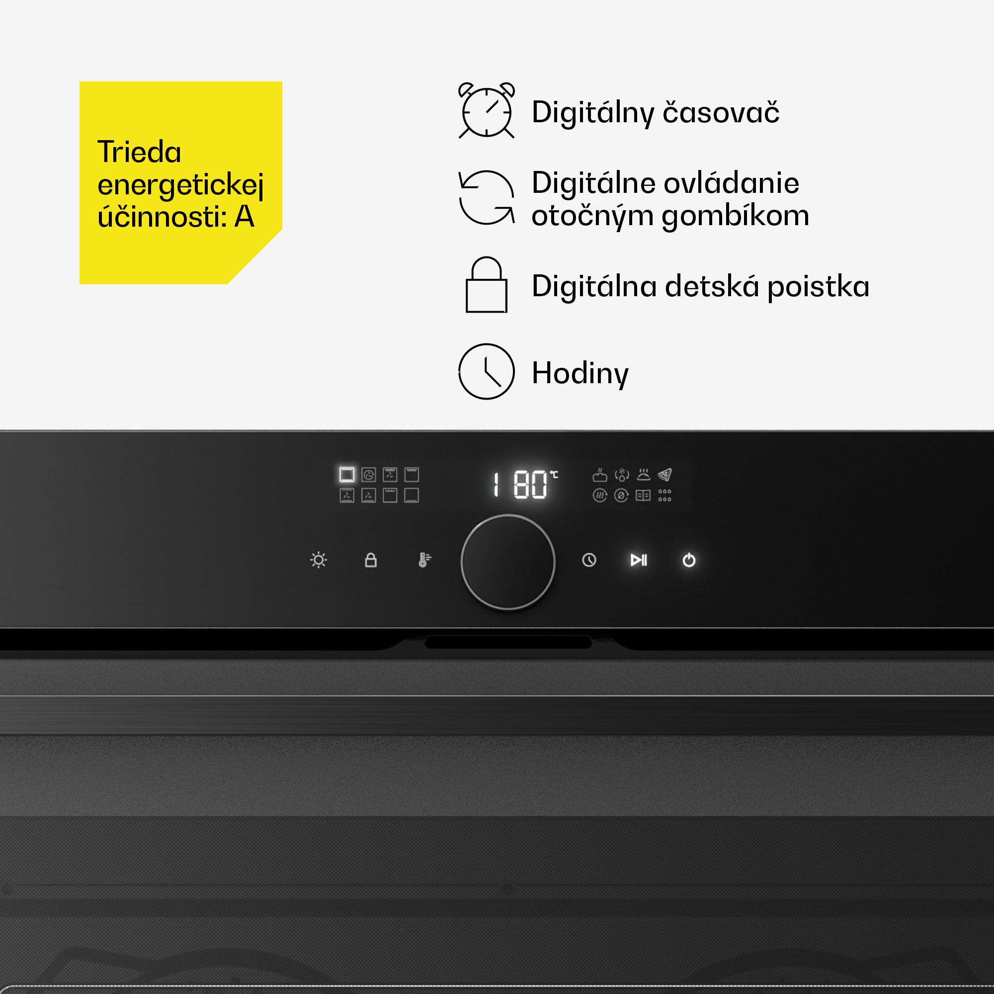 Klarstein Velaire vstavaná rúra | 90 cm | 127 litrov | Trieda energetickej účinnosti A – Obrázok 3