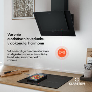 Klarstein HaloSync indukčná varná doska s digestorom | 4 varné zóny | 8400 W | 632 m³/h | 60 cm