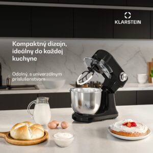 Klarstein Bella Evo kuchynský robot | planetárny miešací systém | 3 nástavce na mixovanie | 1500 W | 5 l