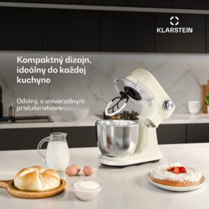 Klarstein Bella Evo kuchynský robot | planetárny miešací systém | 3 nástavce na mixovanie | 1500 W | 5 l