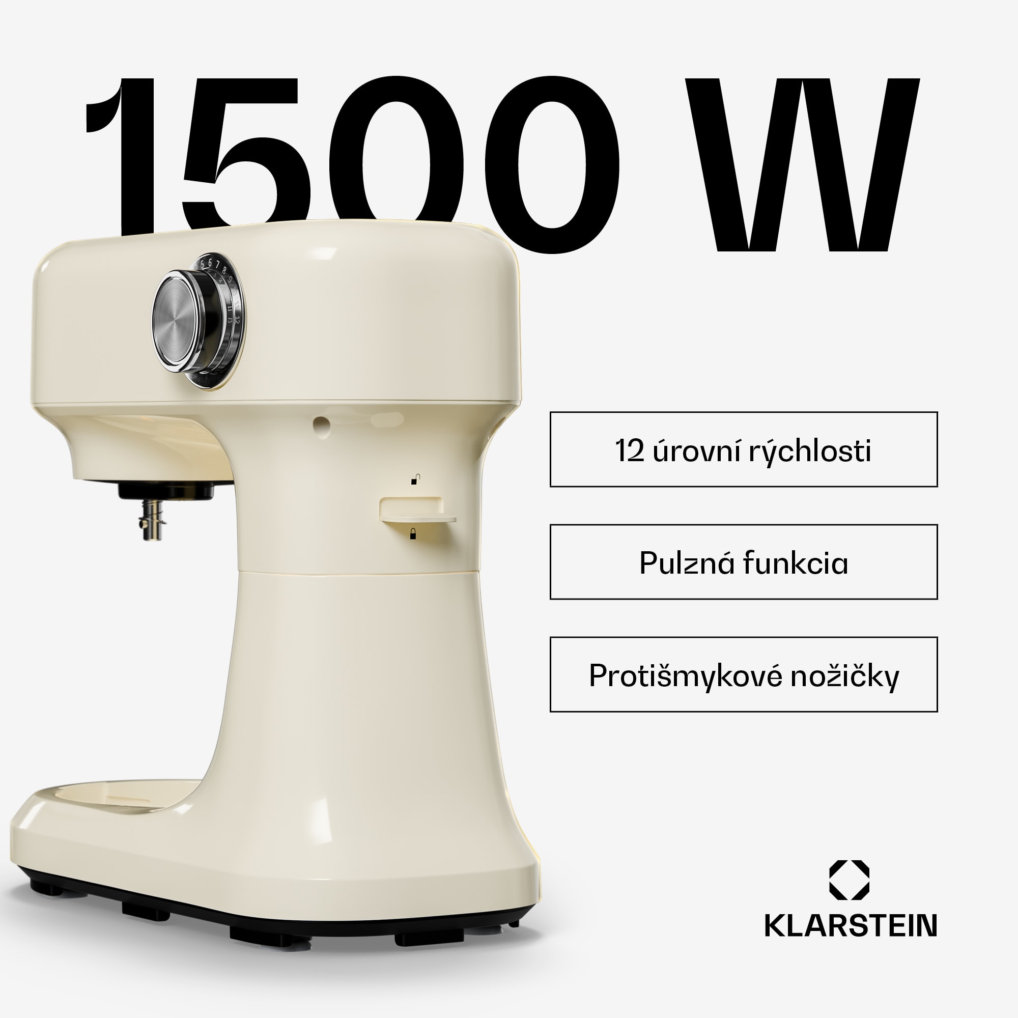 Klarstein Bella Evo kuchynský robot | planetárny miešací systém | 3 nástavce na mixovanie | 1500 W | 5 l – Obrázok 3
