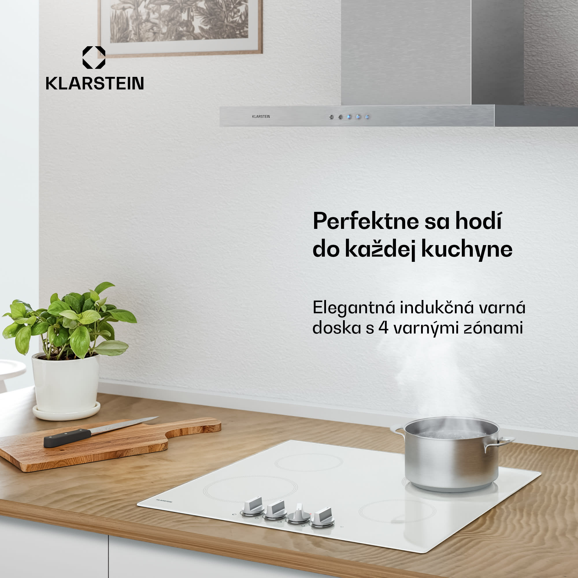 Klarstein Kochheld indukčná varná doska | Elegantná a výkonná | 4 varné zóny | 7000 W | 60 cm
