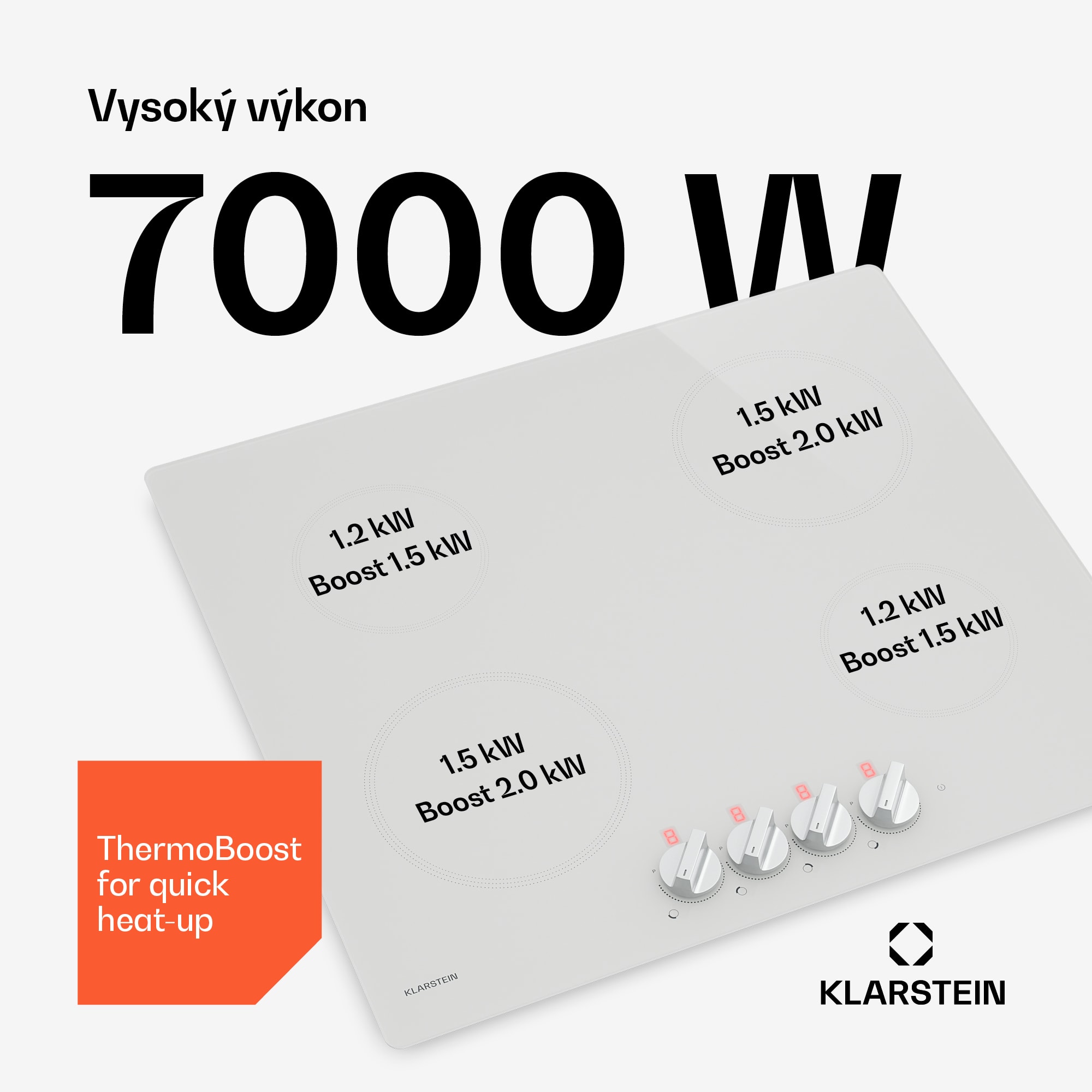 Klarstein Kochheld indukčná varná doska | Elegantná a výkonná | 4 varné zóny | 7000 W | 60 cm – Obrázok 2
