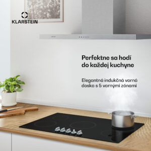 Klarstein Kochheld indukčná varná doska | Elegantná a výkonná | 5 varných zón | 8700 W | 90 cm