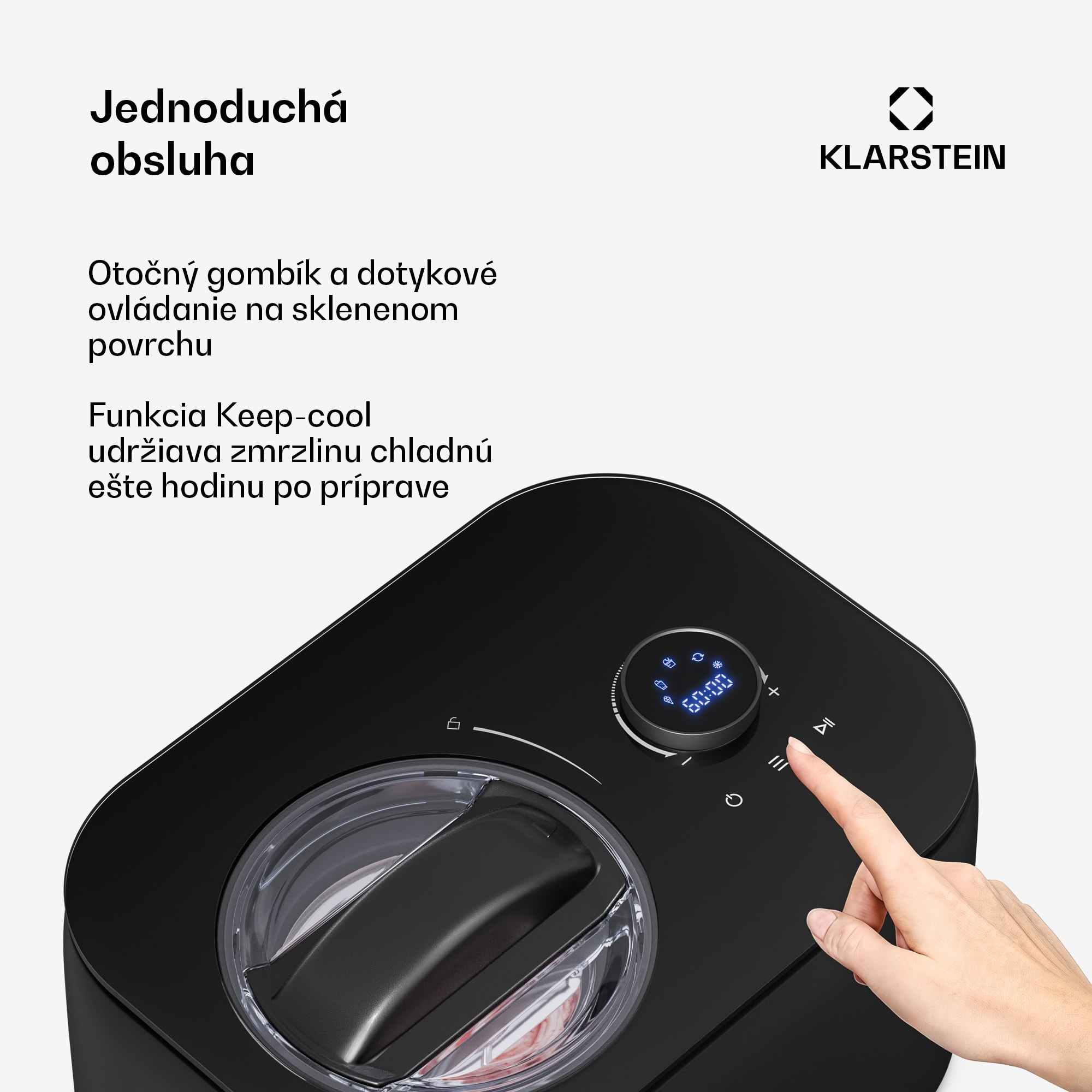 Klarstein FrostFusion zmrzlinovač, príprava slushie a jogurtu s kompresorom | 1 l | 100 W – Obrázok 4