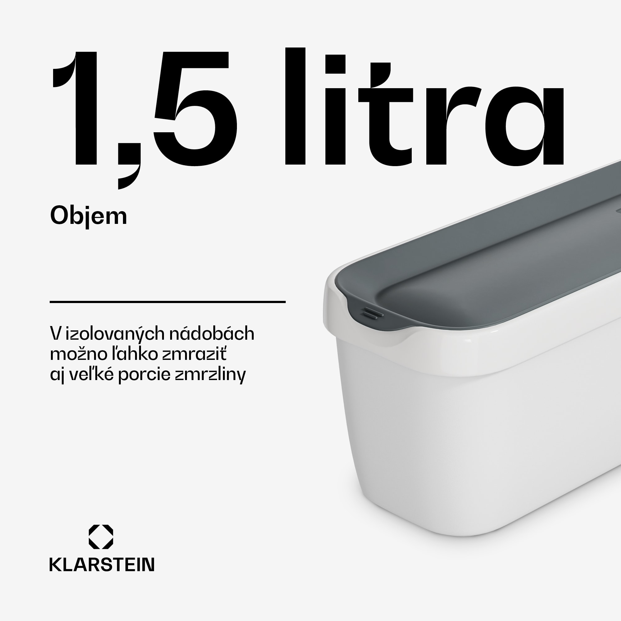 Klarstein Súprava na ľad | 1,5 l | plast | vhodné do umývačky riadu – Obrázok 3