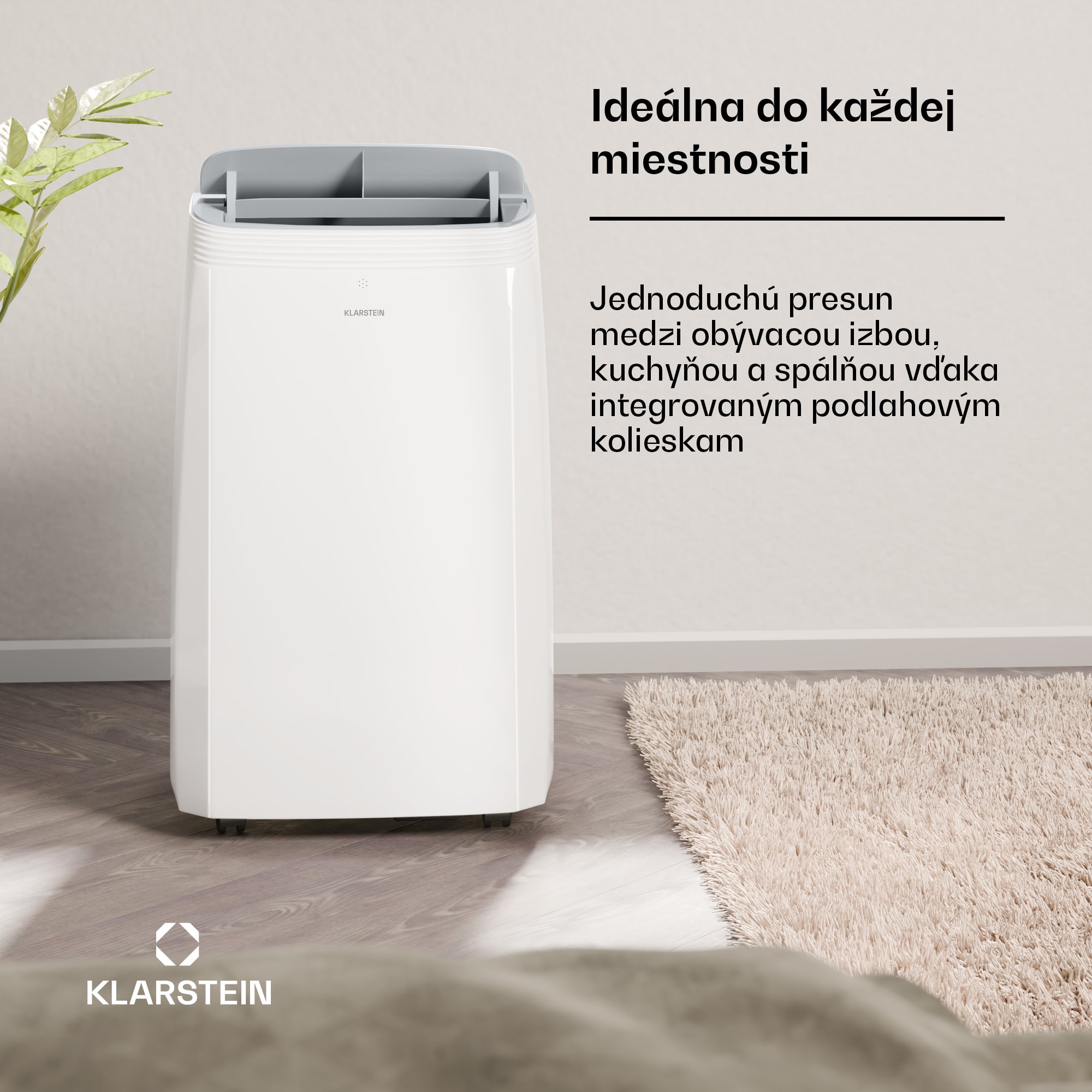 Klarstein Grandbreeze mobilná klimatizácia | 12000 BTU | 42 cm | 56 m² | energetická trieda A+