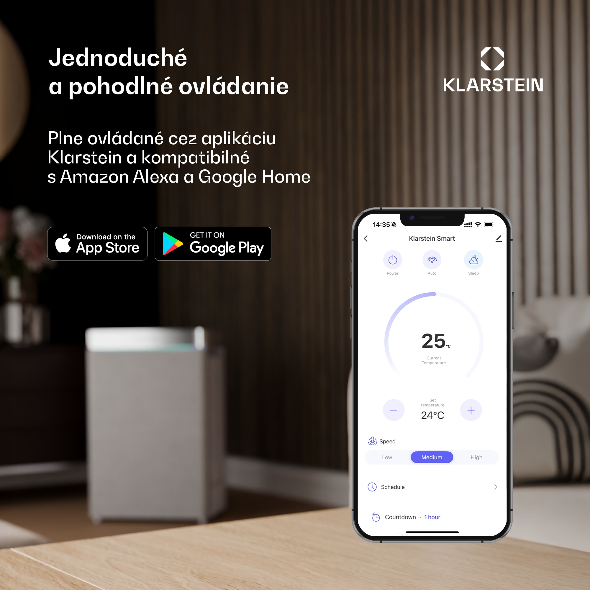 Klarstein ZenBreeze inteligentný stropný ventilátor so svetlom | 48 cm | 16 W | Tichý | LED | Akryl – Obrázok 3