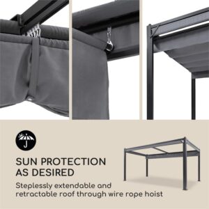 Blumfeldt Pantheon Cortina, náhradná strecha, 3x4m, polyester, 180g/m², sivá