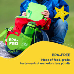 Klarstein Schmatzfatz, Raňajková súprava, dóza na obed a fľaša na pitie, Tritan, tesný uzáver, bez BPA