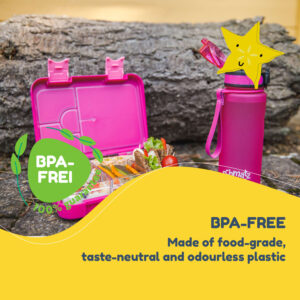 Klarstein Schmatzfatz, Raňajková súprava, dóza na obed a fľaša na pitie, Tritan, tesný uzáver, bez BPA