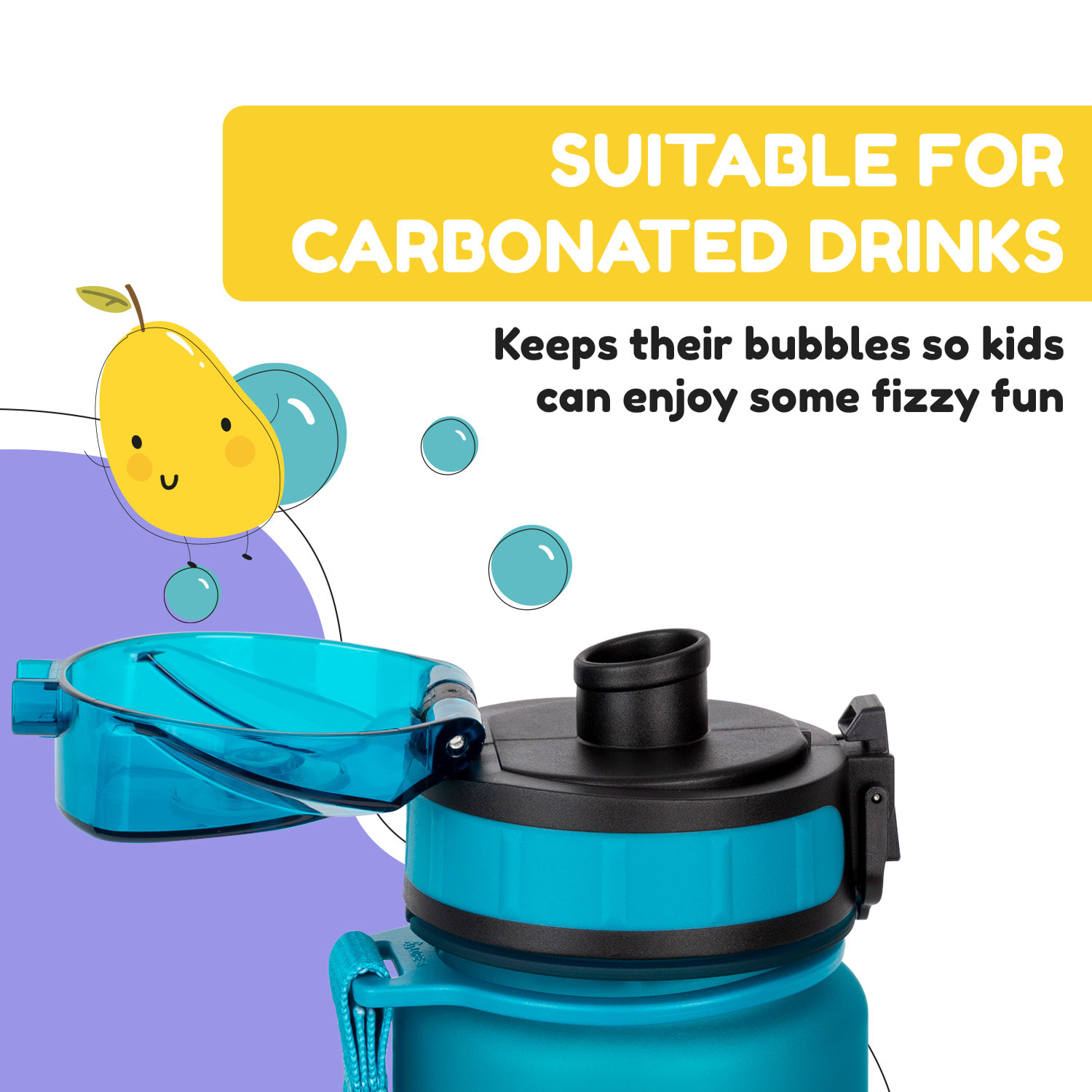 Klarstein Schmatzfatz, Raňajková súprava, dóza na obed a fľaša na pitie, Tritan, tesný uzáver, bez BPA – Obrázok 5