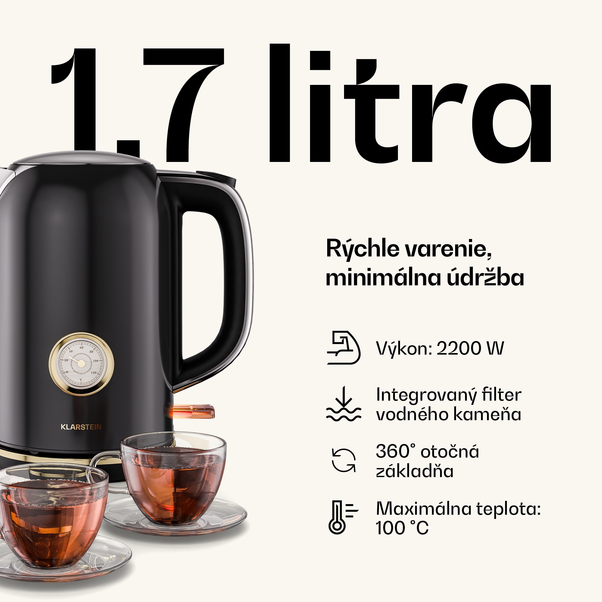 Klarstein Victoria raňajaková sada, hriankovač, kanvica a kávovar – Obrázok 5