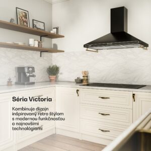 Klarstein Victoria 90 Duo Set indukcia s digestorom, 90 cm, indukčné varné dosky, digestor