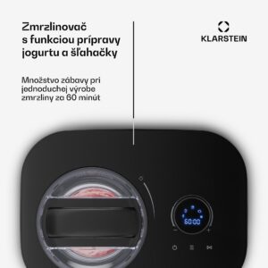 Klarstein FrostFusion zmrzlinovač, slushie a jogurtovač s kompresorom a príslušenstvom | 1 l | 100 W