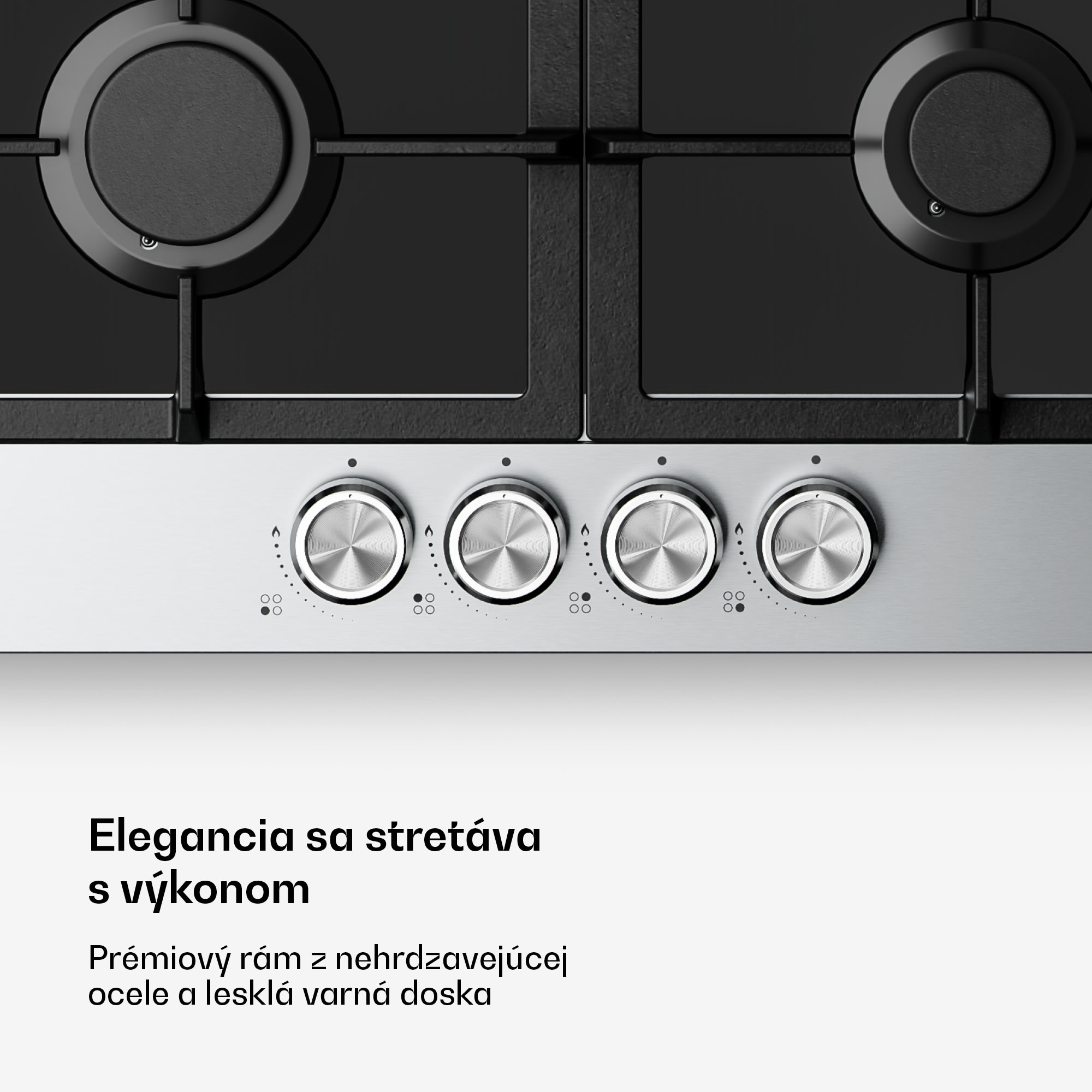 Klarstein Verosteel plynová varná doska + Verosteel komínový digestor | nehrdzavejúca oceľ | 60 cm – Obrázok 3