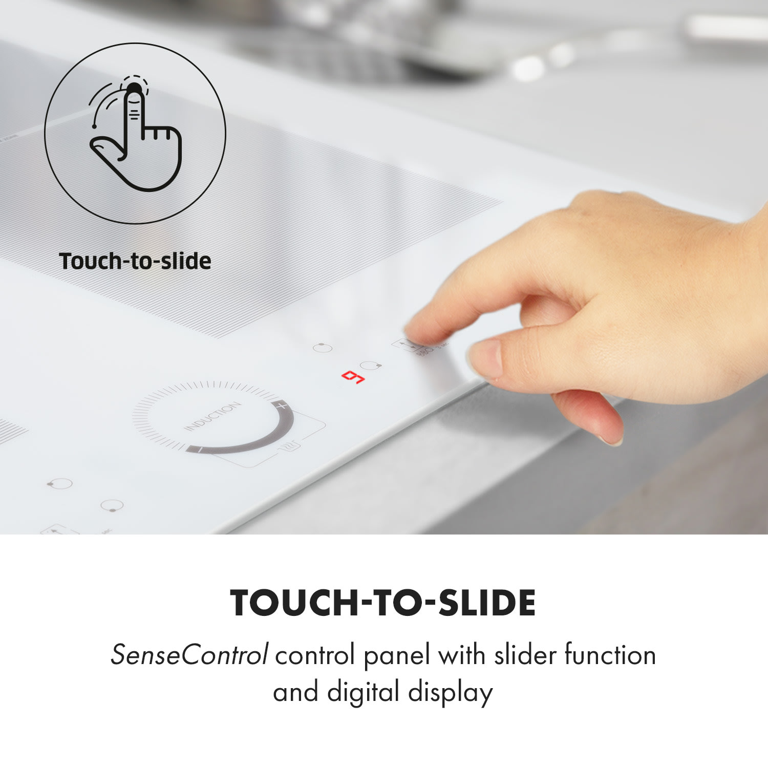 Klarstein Delicatessa 60, vstavaná indukčná varná doska, 7000 W, 4 zóny, sklokeramika, časovač – Obrázok 4