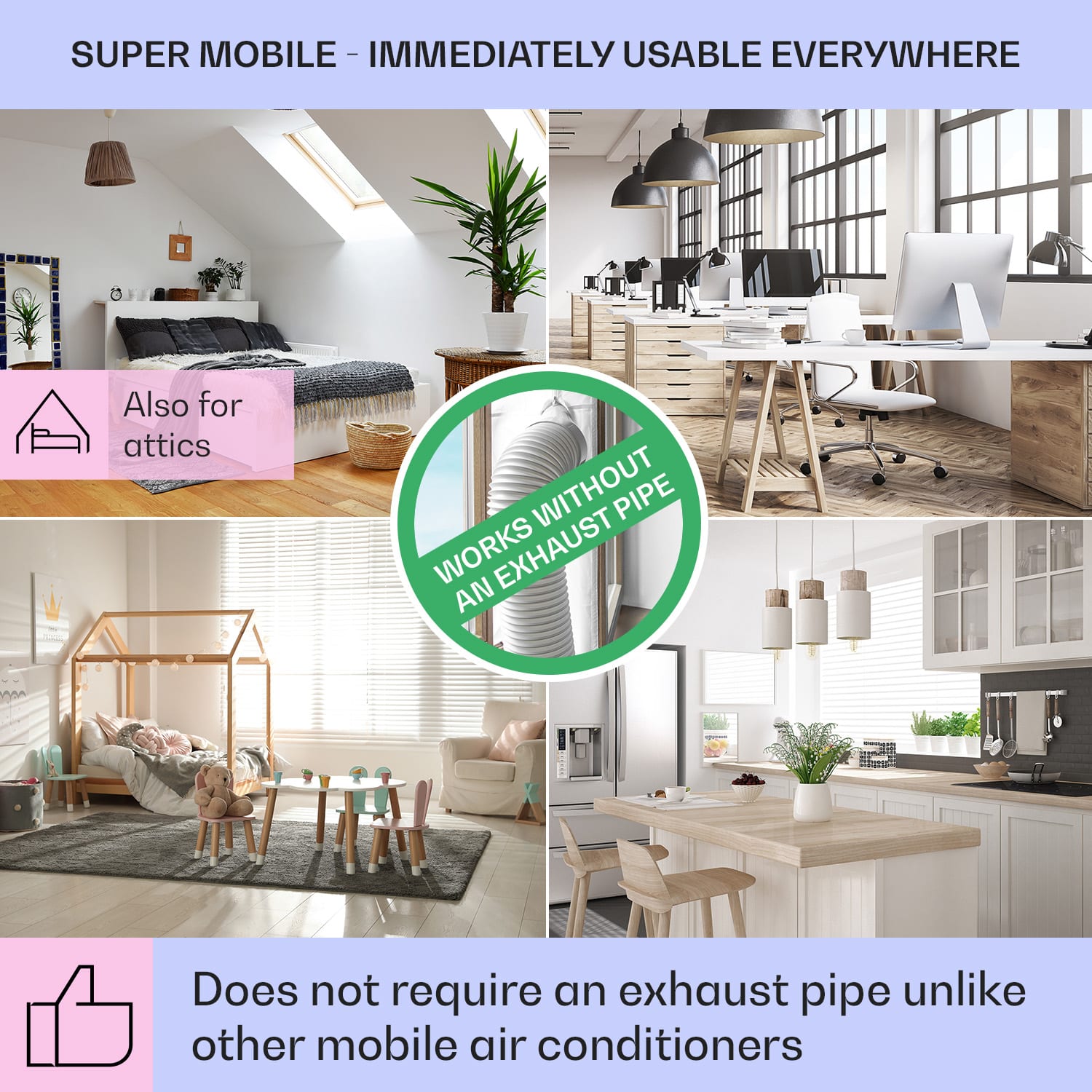 Klarstein Skyscraper Ice, 4 v 1 ochladzovač vzduchu, ventilátor, čistička vzduchu, zvlhčovač, 45 W, 180 m³/h, oscilácia, mobilný, diaľkové ovládanie – Obrázok 4