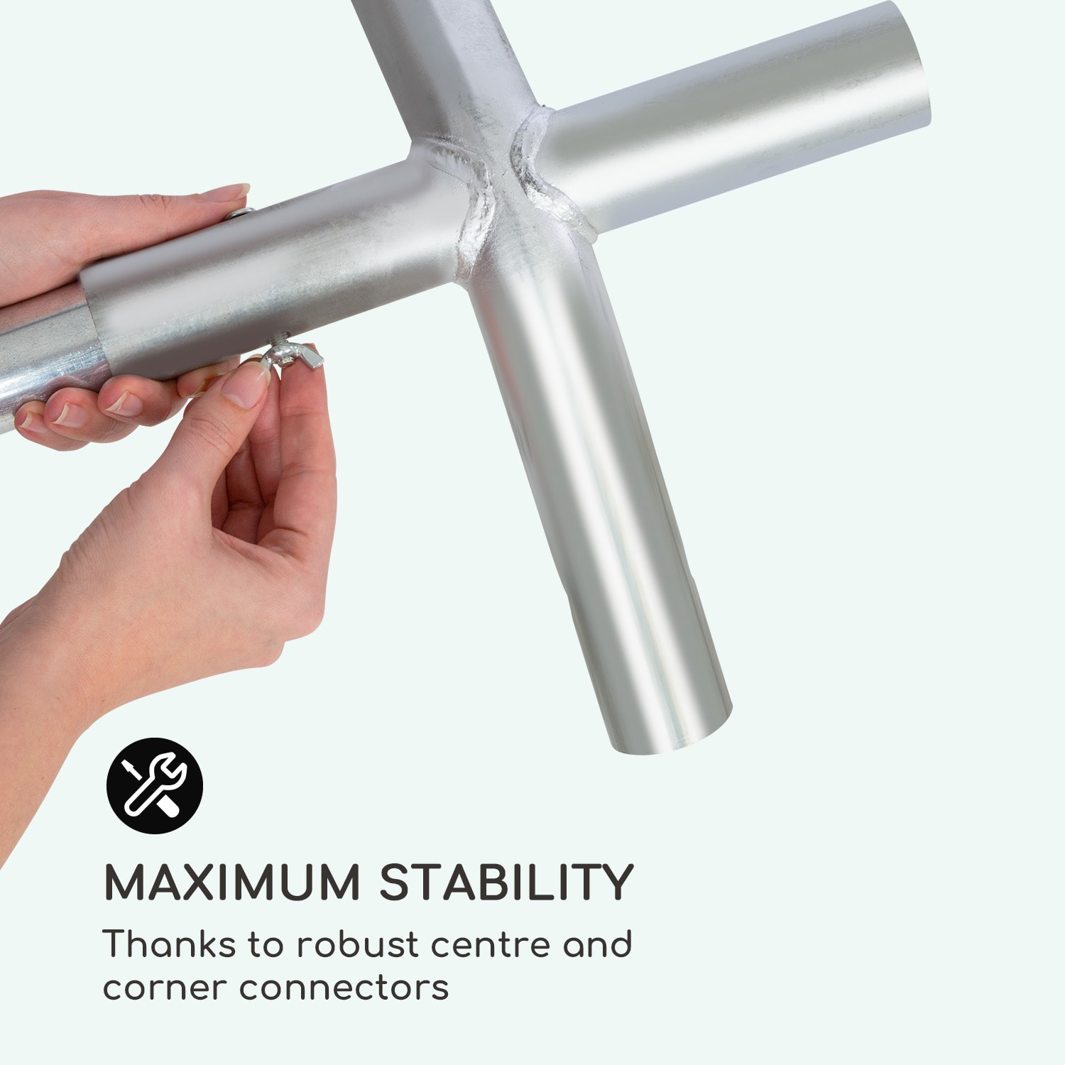 Blumfeldt Sommerfest, párty stan, 4 x 8 m, 500 g/m², PVC, nepremokavý, nehorľavý – Obrázok 4