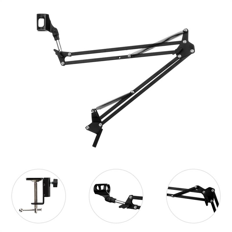 Auna Pro ST-1.2, čierne, mikrofónové rameno, držiak s mechanickým upínaním, 1,5 kg, 35 x 35 cm
