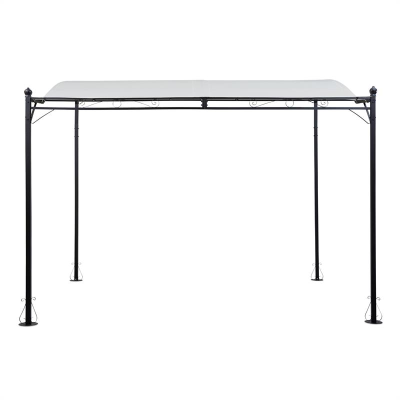 Blumfeldt Allure, pergola, prístrešok, altánok, 300 × 250 cm, polyester, svetlá béžová
