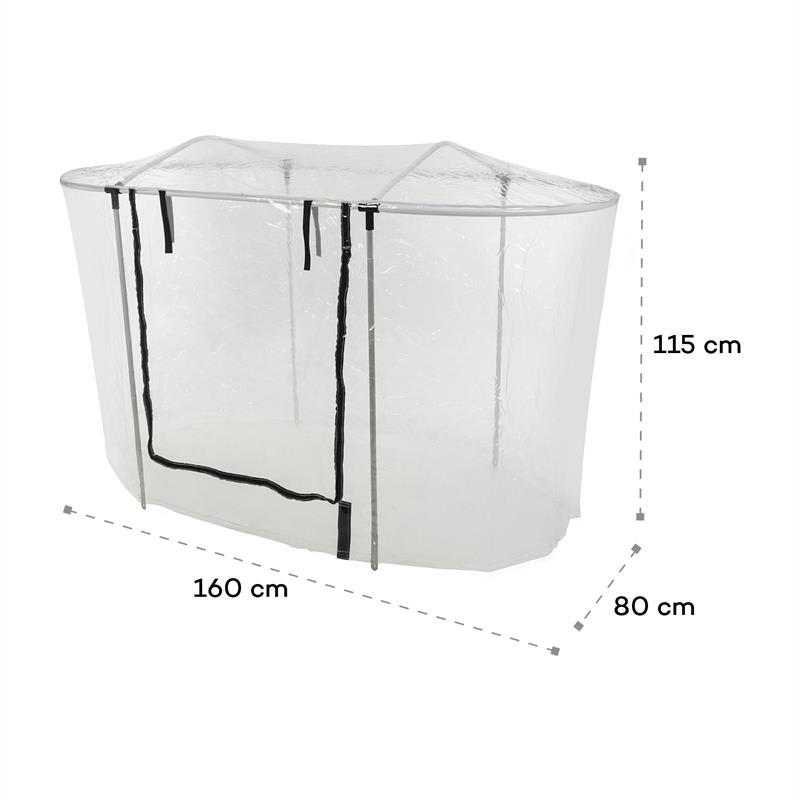 Blumfeldt High Grow Top 160, rozšírenie skleníka, 160 x 80 x 115 cm, oceľové trubky, PVC – Obrázok 5