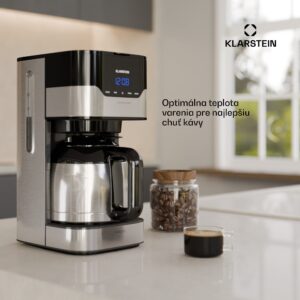 Klarstein Arabica 1.2, kávovar, 1,2 l, EasyTouch Control, strieborný/čierny