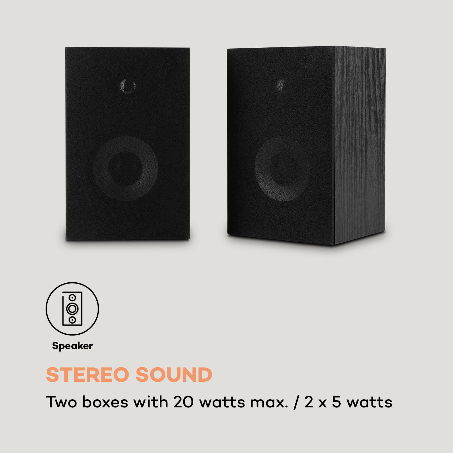 Auna TT-Play PLUS, gramofón, reproduktory, max.20W, BT, 33/45 rpm – Obrázok 2