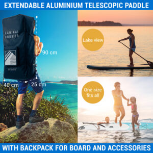 Capital Sports Lanikai Cruiser 10.8, nafukovací paddelboard, súprava so SUP doskou, 330 × 77 × 15