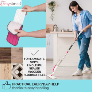 MySimaa by blumfeldt Profesionálny mop s nádržkou na vodu, Glisten Spray Mop