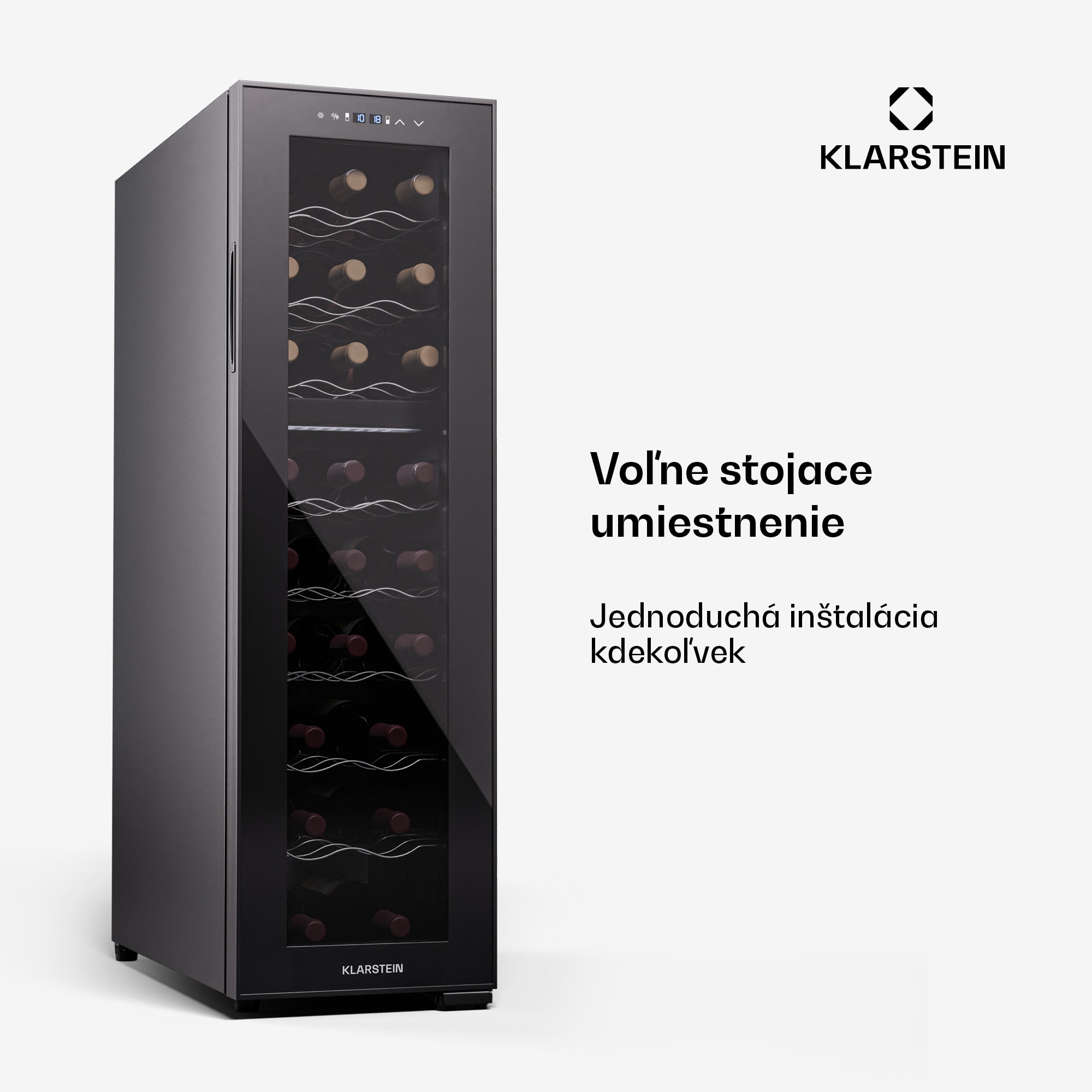 Klarstein Shiraz 24 Duo, chladnička na víno, 2 zóny, 75 l/24 fliaš, 5-18 °C, dotykové ovládanie – Obrázok 4