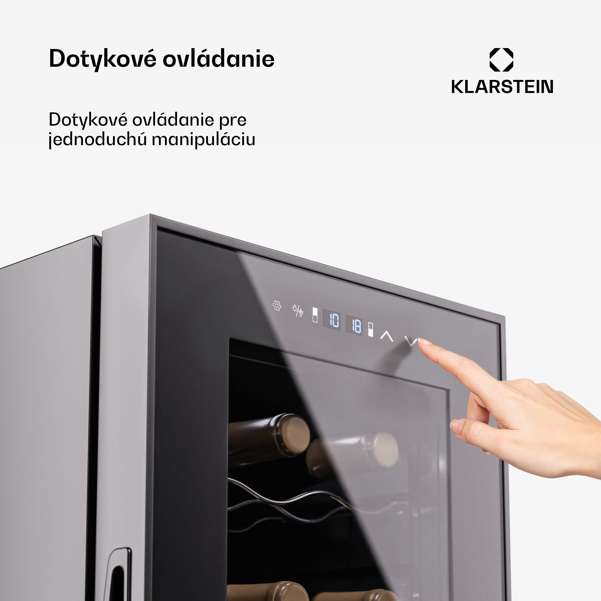Klarstein Shiraz 24 Duo, chladnička na víno, 2 zóny, 75 l/24 fliaš, 5-18 °C, dotykové ovládanie – Obrázok 5