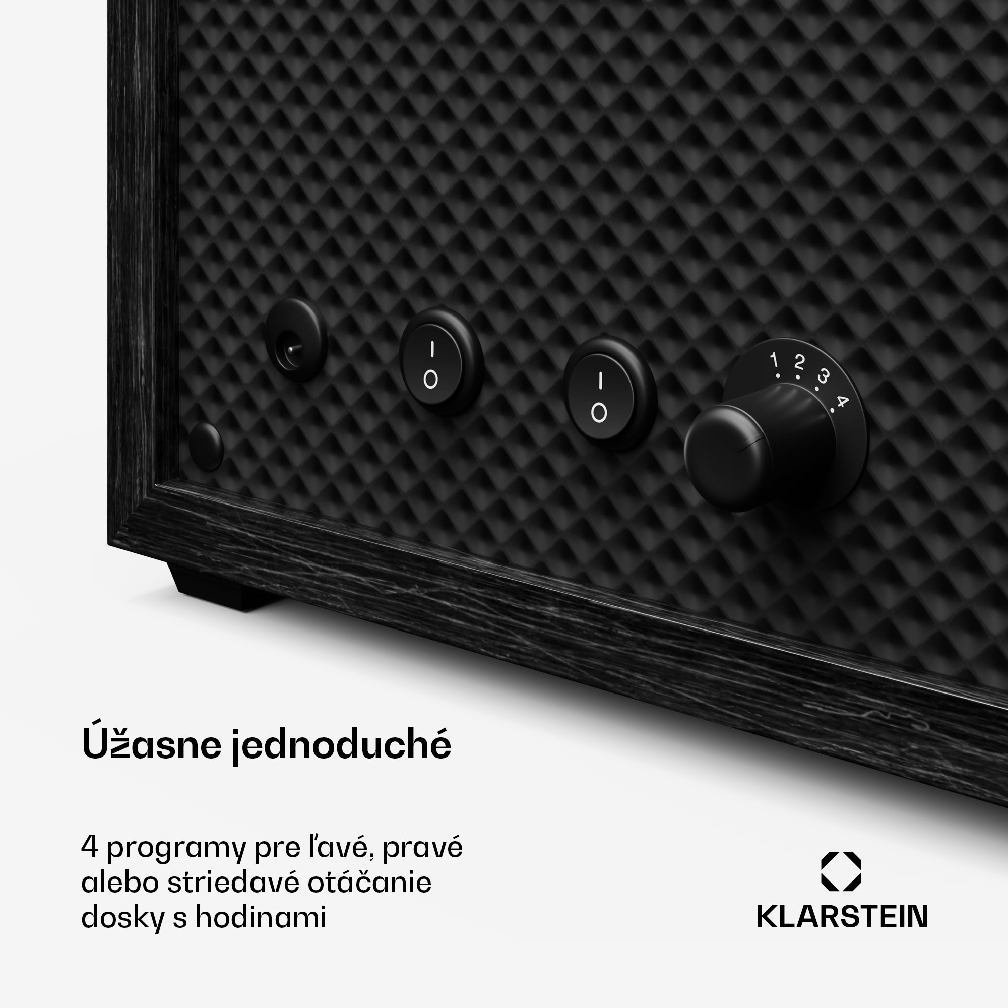 Klarstein Brienz 6 naťahovač hodiniek, 4 režimy, tichý, drevený vzhľad, flexibilný vankúš – Obrázok 4