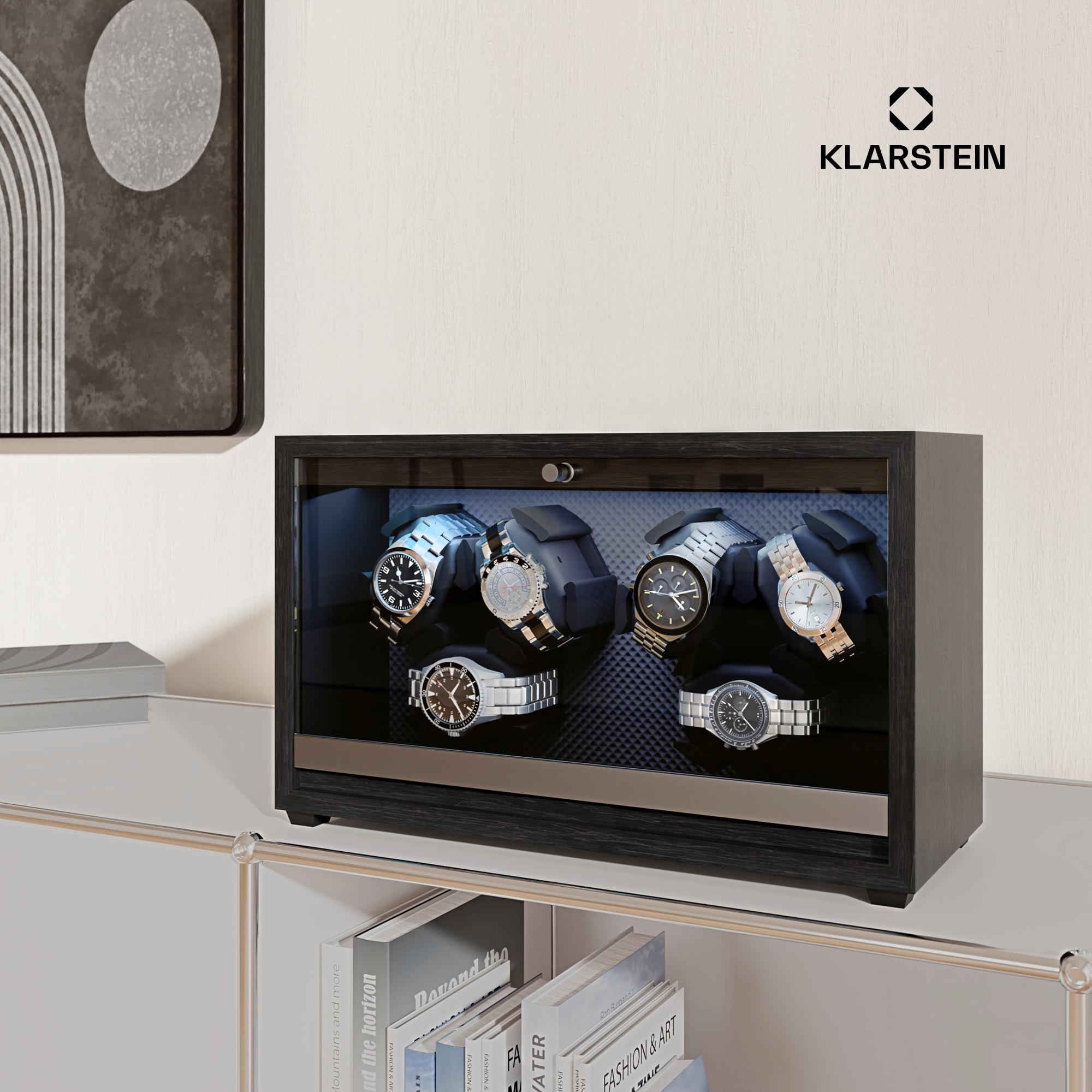 Klarstein Brienz 6 naťahovač hodiniek, 4 režimy, tichý, drevený vzhľad, flexibilný vankúš – Obrázok 5