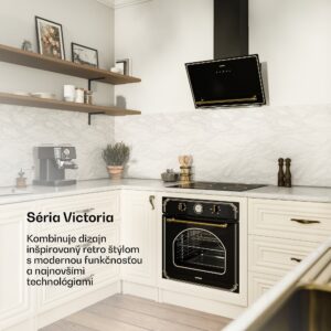 Klarstein Victoria šikmý digestor 90 cm prietok vzduchu 336 m³/h