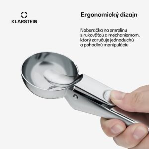 Klarstein FrostFusion zmrzlinová lyžica | nerezová oceľ | protišmyková | ergonomická | vhodná do umývačky riadu
