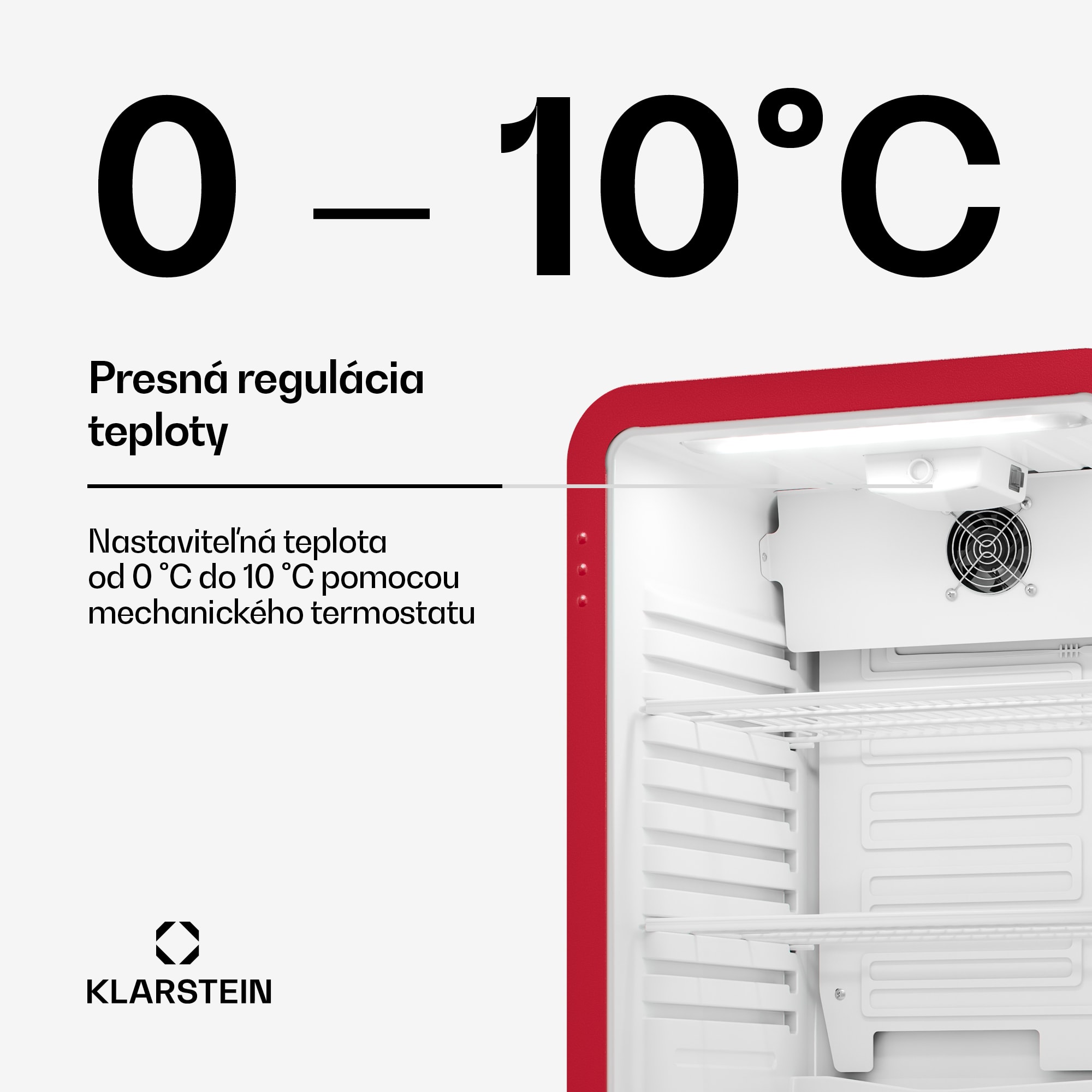 Klarstein Audrey Evo chladič nápojov | 72 x 38 cm | LED vnútorné osvetlenie | 95 W | 42 dB – Obrázok 3